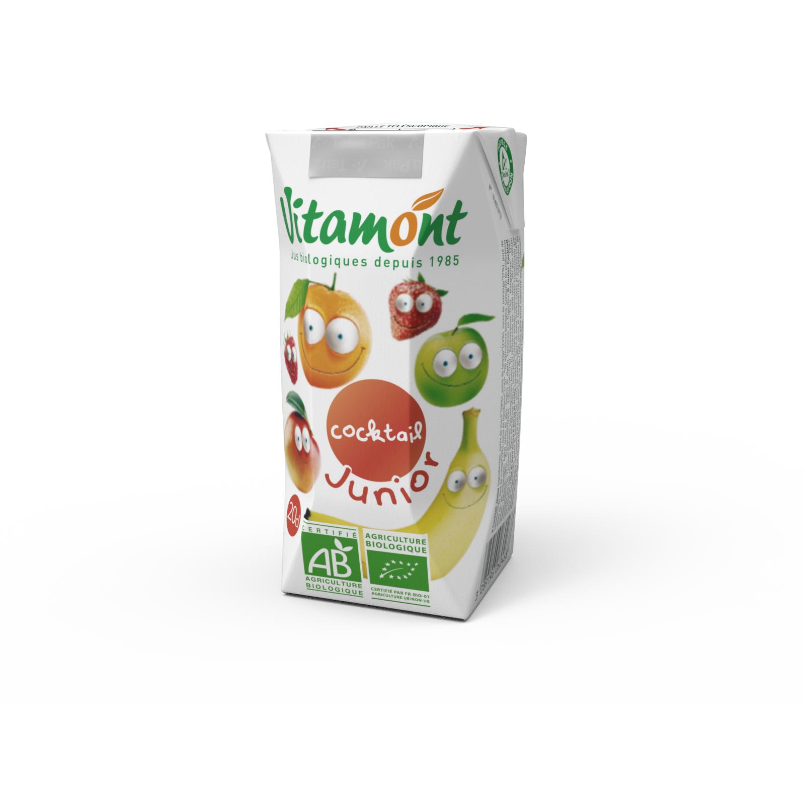 Zumo Infantil Cocktail de frutas Junior Vitamont 6 x 200 ml