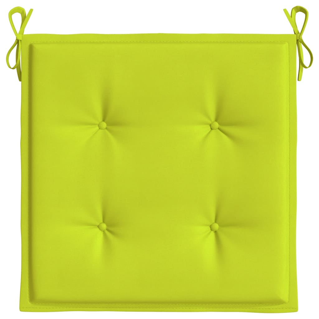 Vidaxl Cojines De Silla De Jardín 4 Uds Tela Oxford Verde 40x40x4 Cm_4