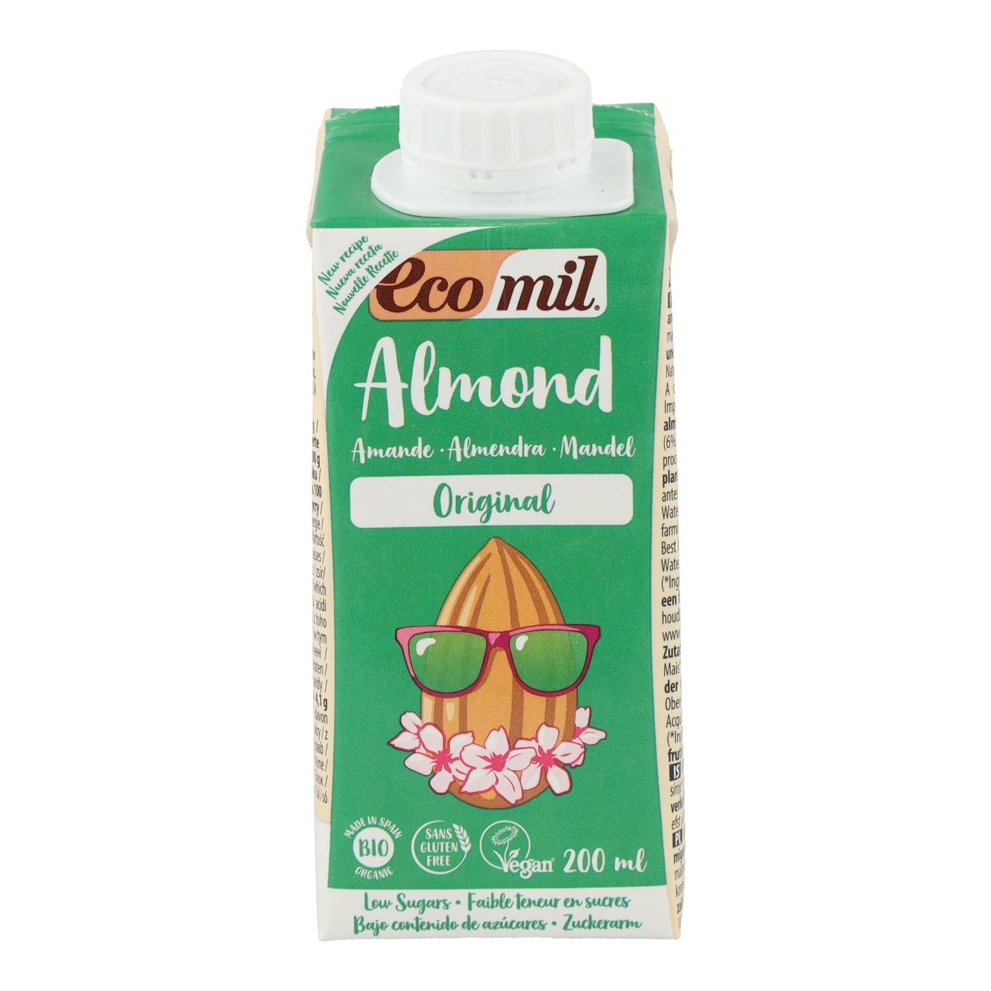 Bebida Biológica de Amêndoa e Agave EcoMil 1L