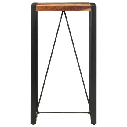 Mesa Alta De Cocina De Madera Maciza De Sheesham 60x60x110 Cm_0