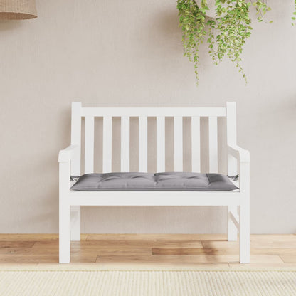 Vidaxl Cojín Para Banco De Jardín Tela Gris 110x50x7 Cm_1