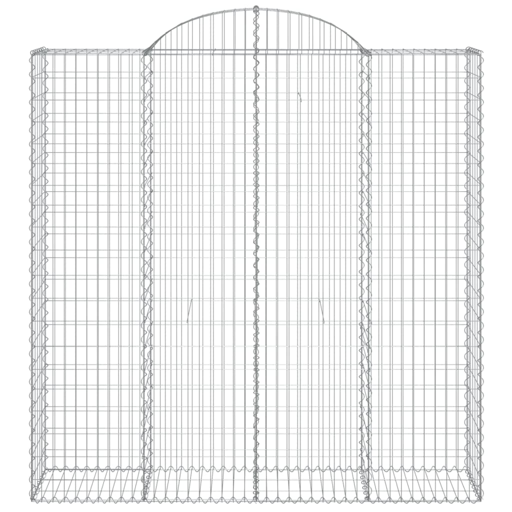 Cestas De Gaviones 8 Uds Forma De Arco Hierro 200x50x200/220 Cm_3