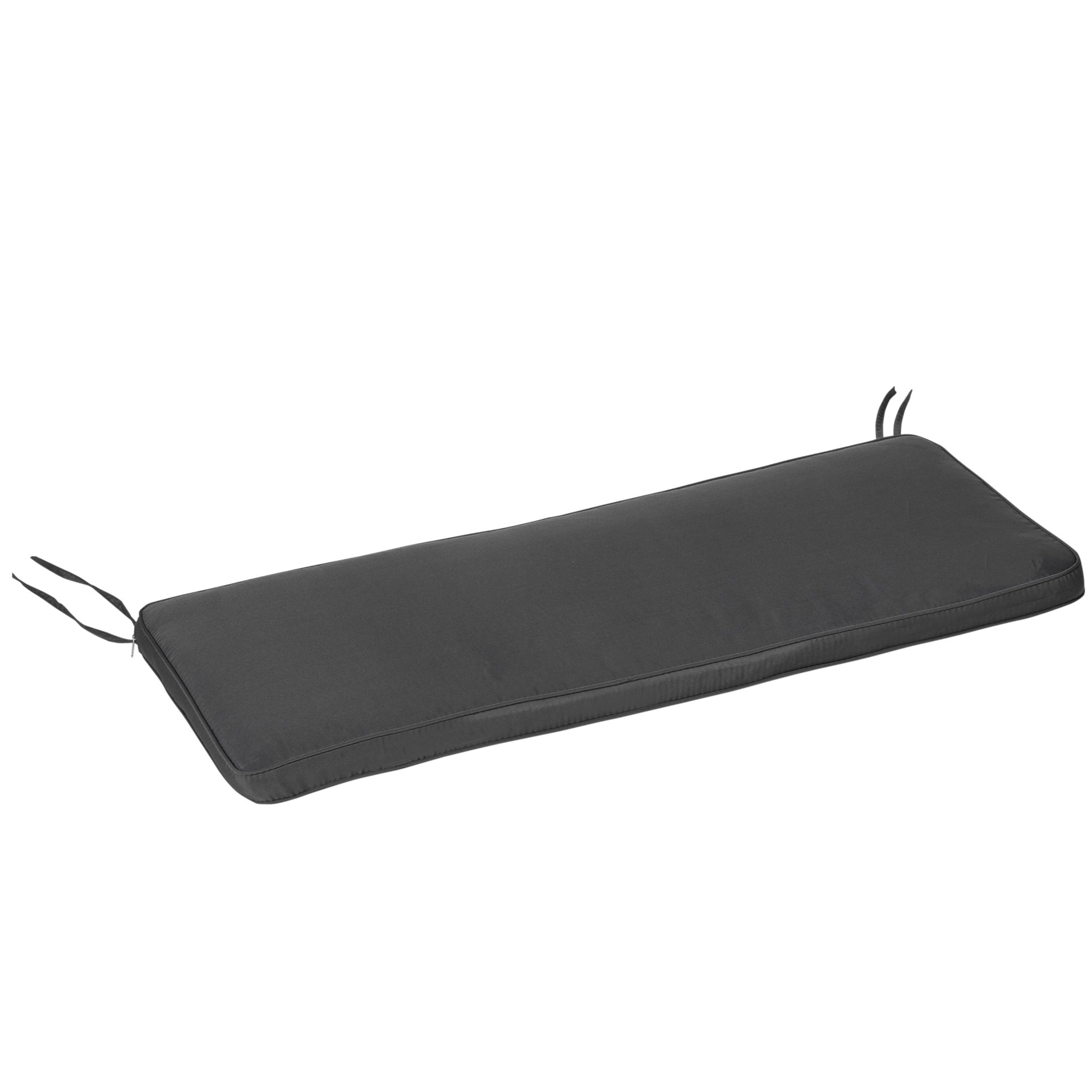Outsunny Cojín Para Banco De Exterior 110x46x5 Cm Desenfundable Y Lavable Gris_0