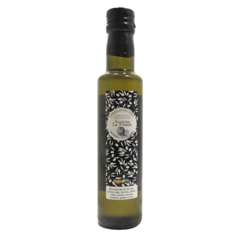 Aceite De Oliva Virgen Extra Macerado A La Trufa Negra 25 Cl Cristal_0