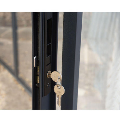 Pérgula fechada em alumínio San Remo cinzento 385x435 cm Canopia da Palram