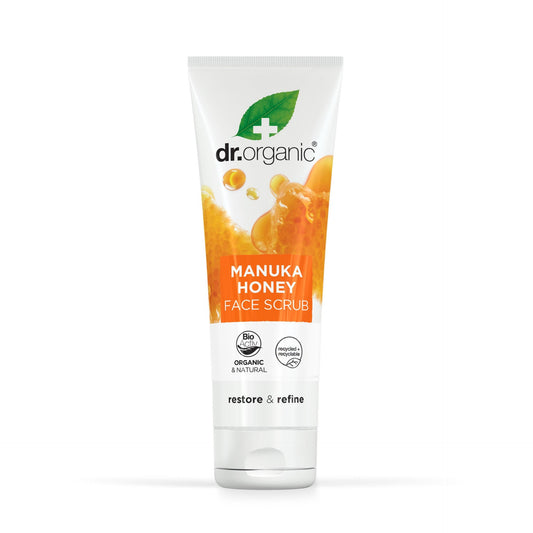 Creme Esfoliante Facial Reparador de Mel de Manuka Dr. Organic, 125ml