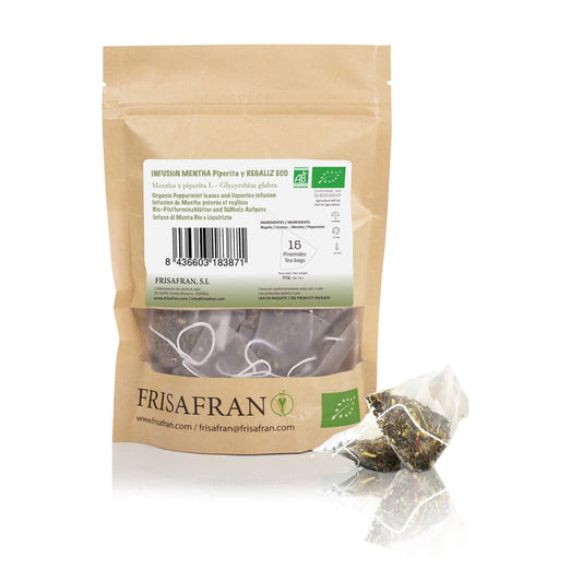 Infusión De Regaliz Y Menta Ecológica En Pirámides | Calidad | Frisafran 30 Uds_0