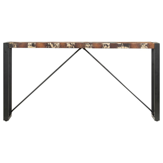 Mesa Consola De Madera Maciza Reciclada 150x35x76 Cm_0