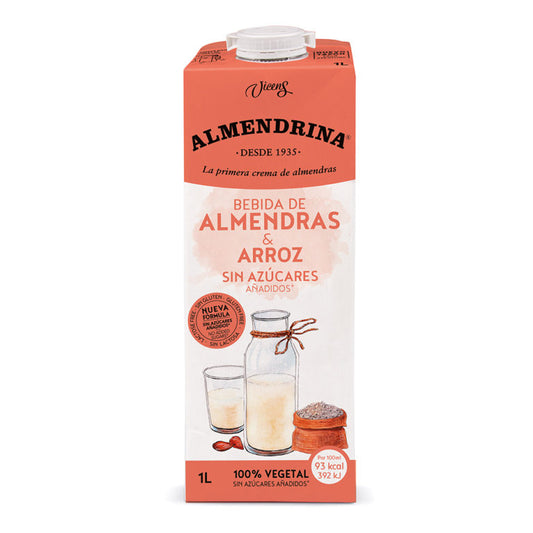 Bebida de amêndoa com arroz Almendrina tijolo 1L