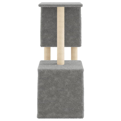 Vidaxl Rascador Para Gatos Con Postes De Sisal Gris Claro 86 Cm_4