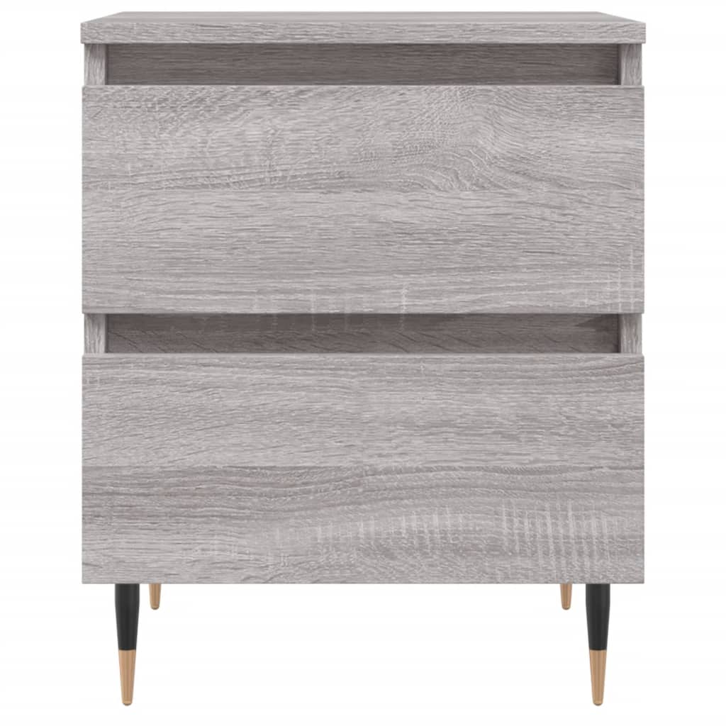 Mesita De Noche 2 Uds Madera Ingeniería Gris Sonoma 40x35x50 Cm_3
