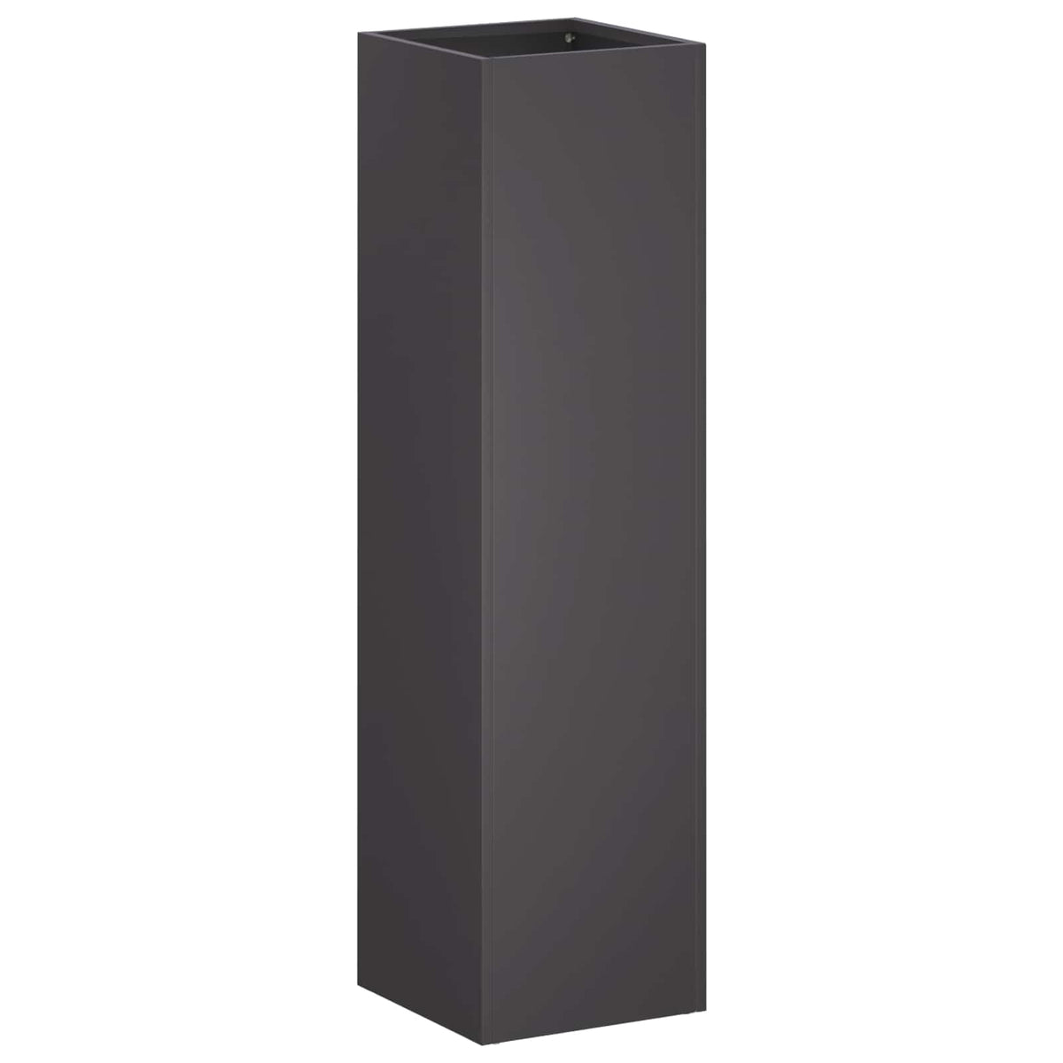 Macetero De Jardín Negro 20 X 20 X 75 Cm Acero Laminado En Frío_0