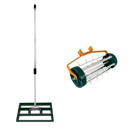 Nivelador De 50 Cm Y Aireador De Césped – Verde_0