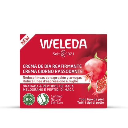 Pack de 2 Cremes de Dia Refirmantes com Peptídeos de Romã e Maca da Weleda 40 ml