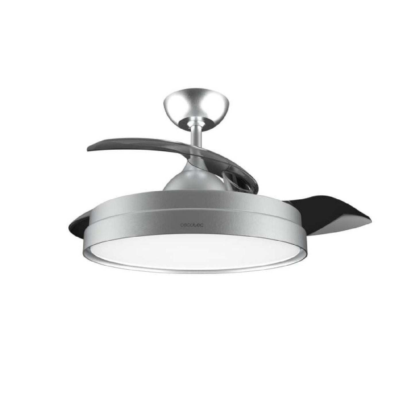 Cecotec Ventilador De Techo Con Luz Energysilence Aero 4300 Invisible Steel. 35w, 6 Velocidades, Aspas Retráctiles_1
