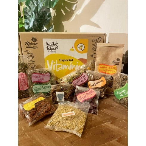 Ribero Buffet de Vitaminas Saudáveis ​​​​para Coelhos e Roedores