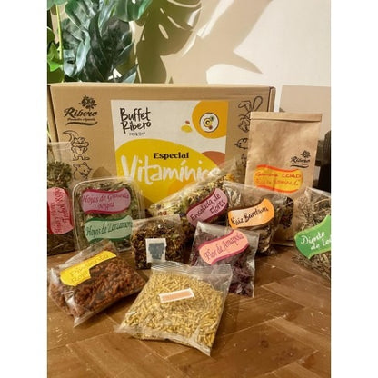 Ribero Buffet de Vitaminas Saudáveis ​​​​para Coelhos e Roedores