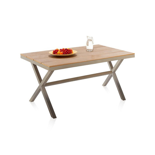 Mesa De Exterior Sada Metal, Arena, 150 X 76 X 90_0
