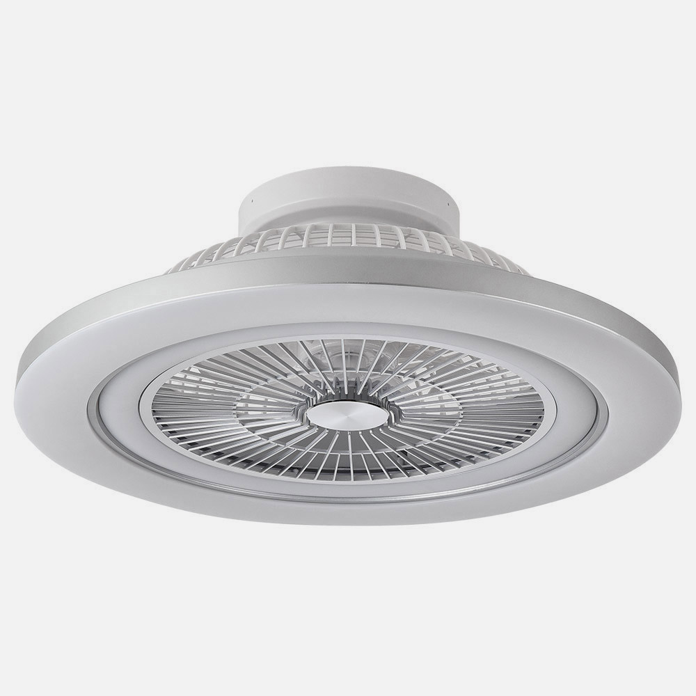 Ventilador 72w Dc Mato Níquel 5 Aspas Transp. 22x58x58cm 6vel. 3 Colores C/remoto, Mem., Timer, Reg. Intensidad 6120lm_2
