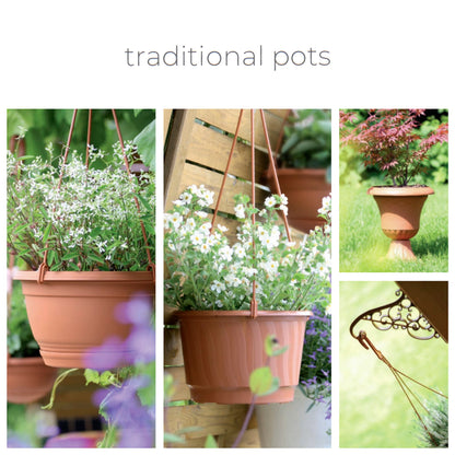 Macetero Colgante Pro 3,2l., Dimensiones (mm) 210x210x135, Color Terracota