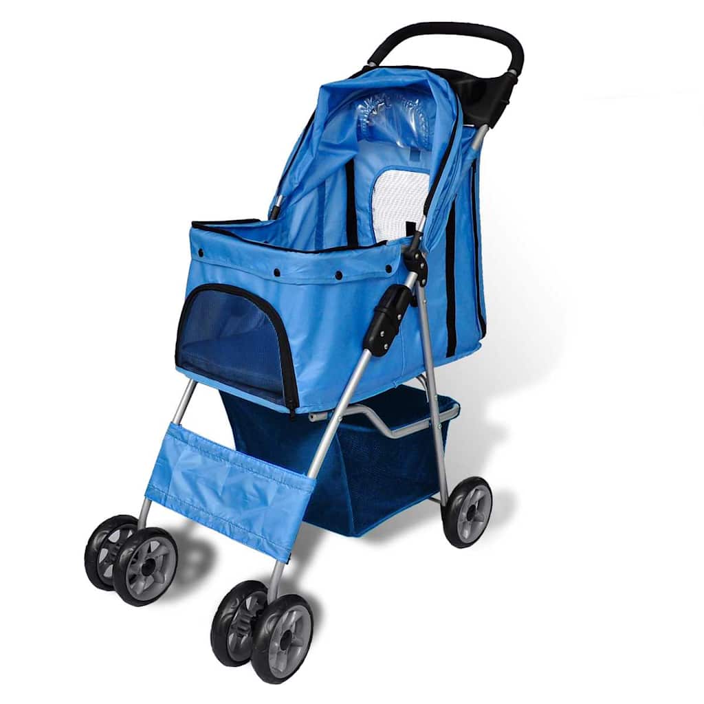 Cochecito Para Perros 15 Kg Azul_2