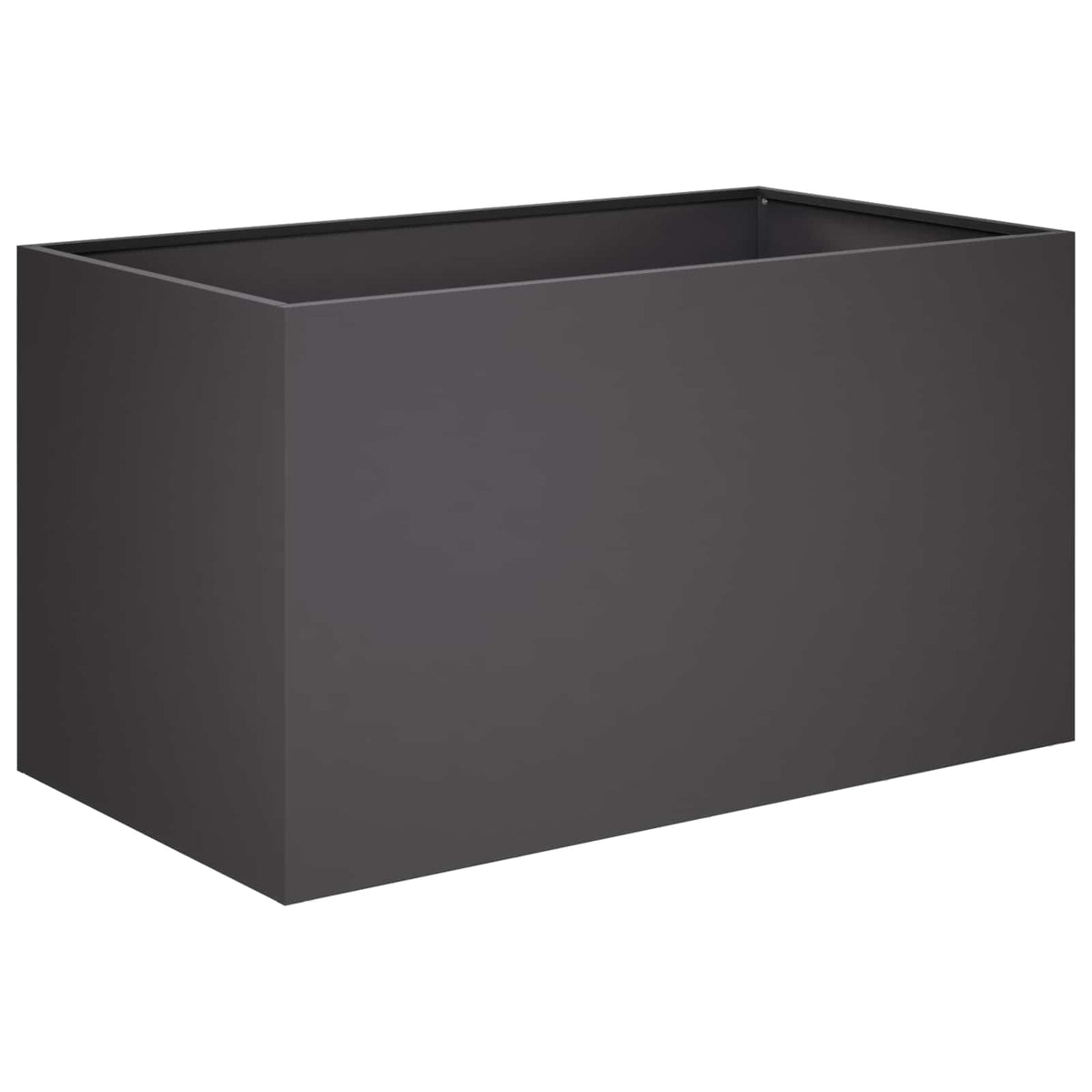 Macetero De Jardín 2 Uds. Negro 80 X 50 X 50 Cm_2