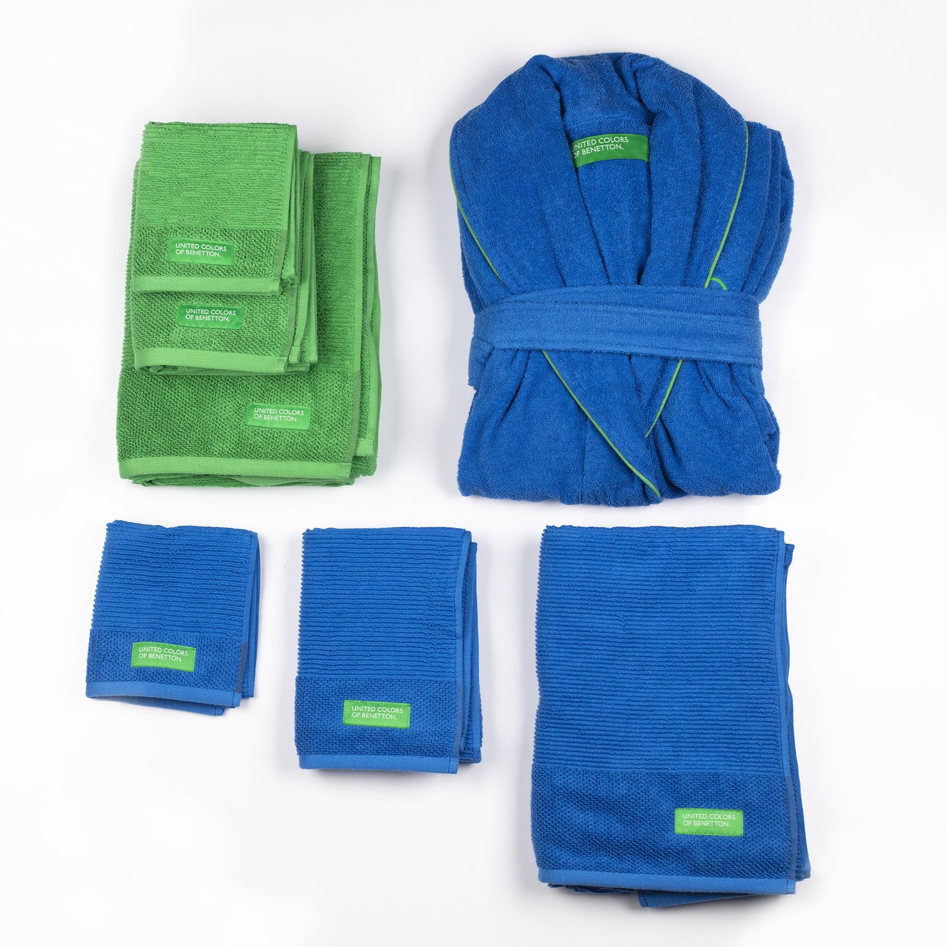 Albornoz L/xl 360gsm 100% Algodón Azul Rainbow