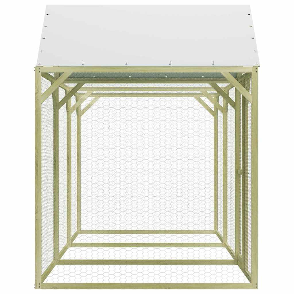 Vidaxl Jaula Gallinero Madera Impregnada De Pino 4,5x1,5x2 M_3