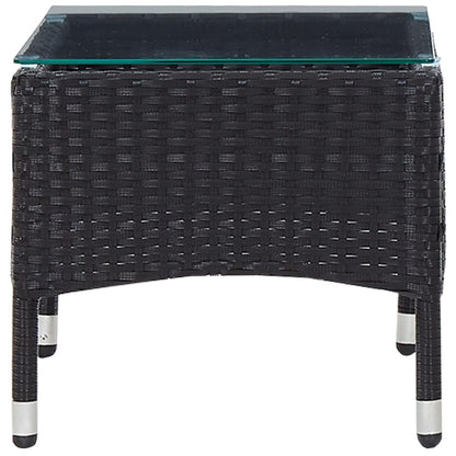 Vidaxl Set Muebles De Jardín 2 Piezas Con Cojín Ratán Sintético Negro_5