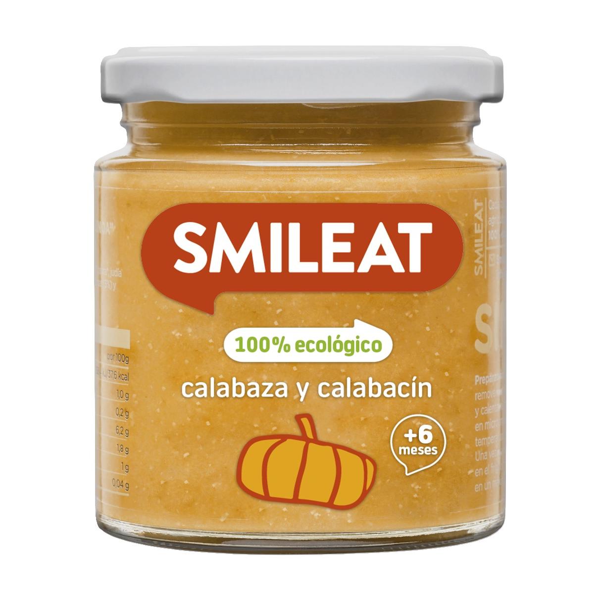 Smileat Abóbora e Courgette Biológicas Pote +6 Meses 230g