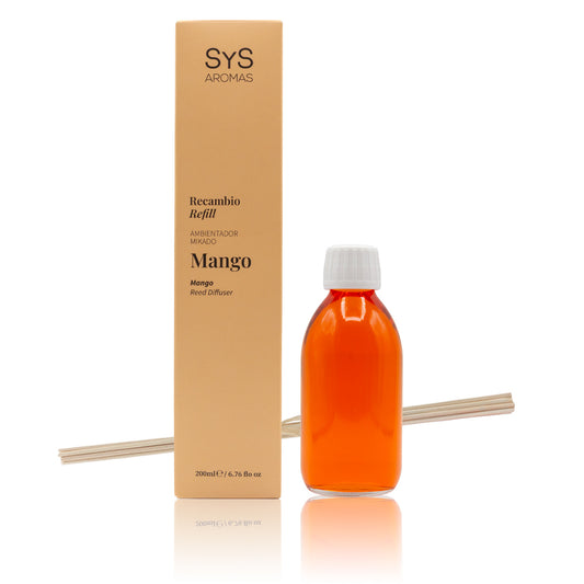 Recambio Mikado SYS Aromas 200 ml | Mango Origins | Con Palos | Aroma Tropical y Energizante_0