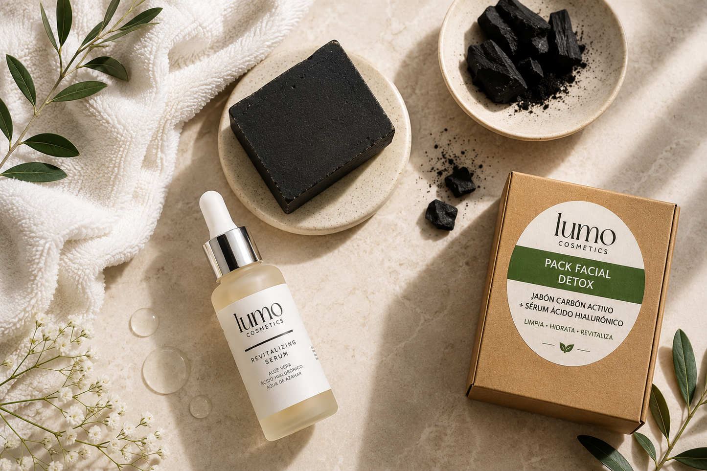 Pack Facial Detox | Jabón de Carbón Activo + Sérum Ácido Hialurónico | Limpieza e Hidratación_2