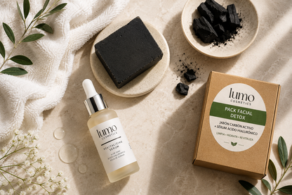 Pack Facial Detox | Jabón de Carbón Activo + Sérum Ácido Hialurónico | Limpieza e Hidratación_2