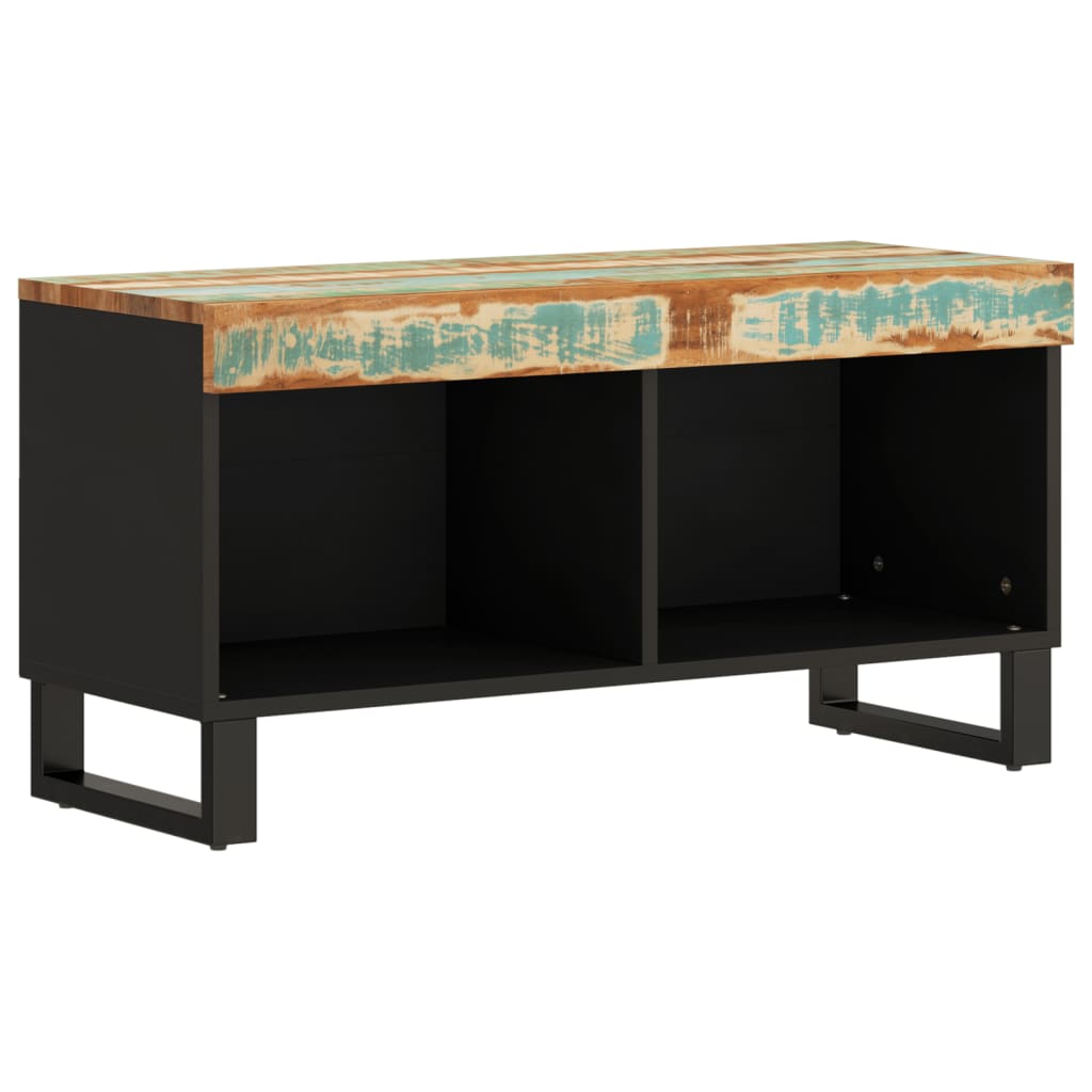 Mueble De Tv Madera Maciza Reciclada 85x33x43,5 Cm_1