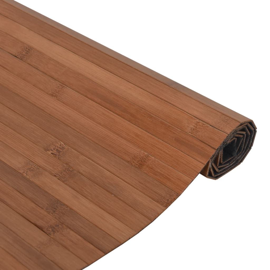 Alfombra Rectangular Bambú Marrón 100x300 Cm / Vetonek_2