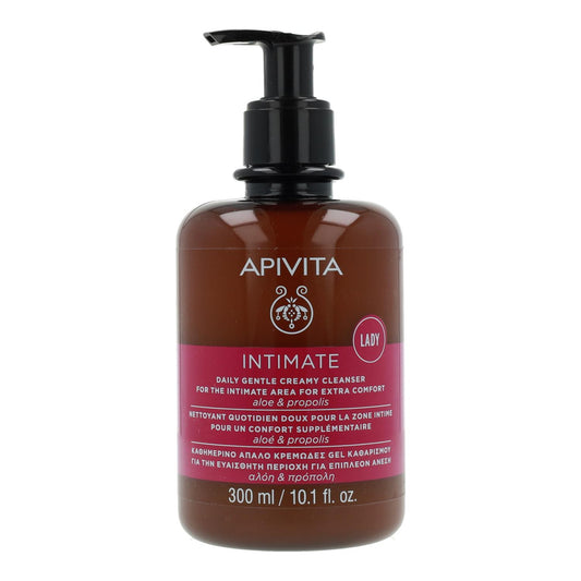 Novo Lady Apivita sabonete íntimo diário cremoso e suave 300 ml