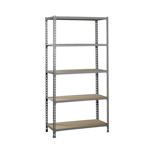 Kit Estantería Metálica Maderclick Mini 5/400 Gris-madera 150kg_0
