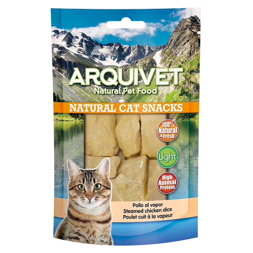 Arquivet frango cozido a vapor 50 g Snack natural para gatos