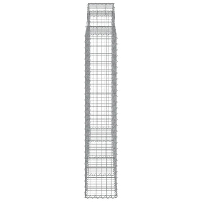 Cestas Gaviones 2 Uds Forma De Arco Hierro 200x30x160/180 Cm_4