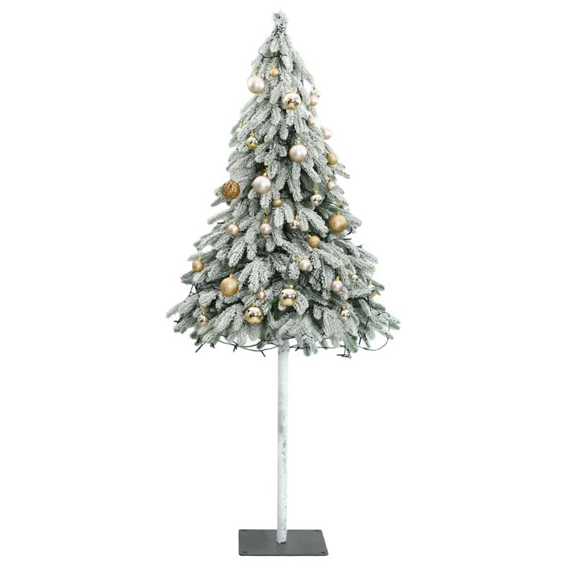 Vidaxl Árbol De Navidad Artificial Con 150 Leds Bolas Y Nieve 120 Cm_3