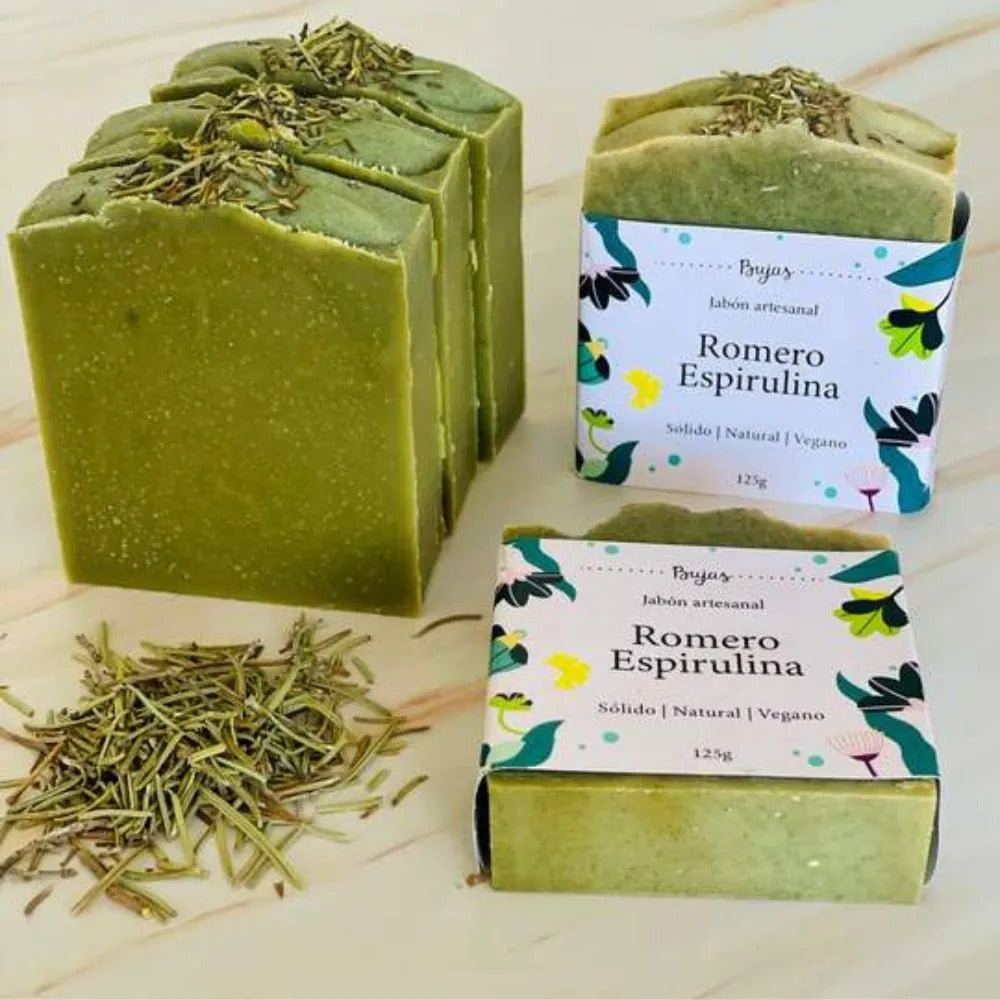 Jabón De Romero Y Espirulina Bujas 125g_0