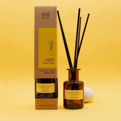 Ambientador Mikado Cachemir y Vainilla 1991 100 ml | Difusor de Varillas | Fragancia Dulce y Elegante | Hogar_1