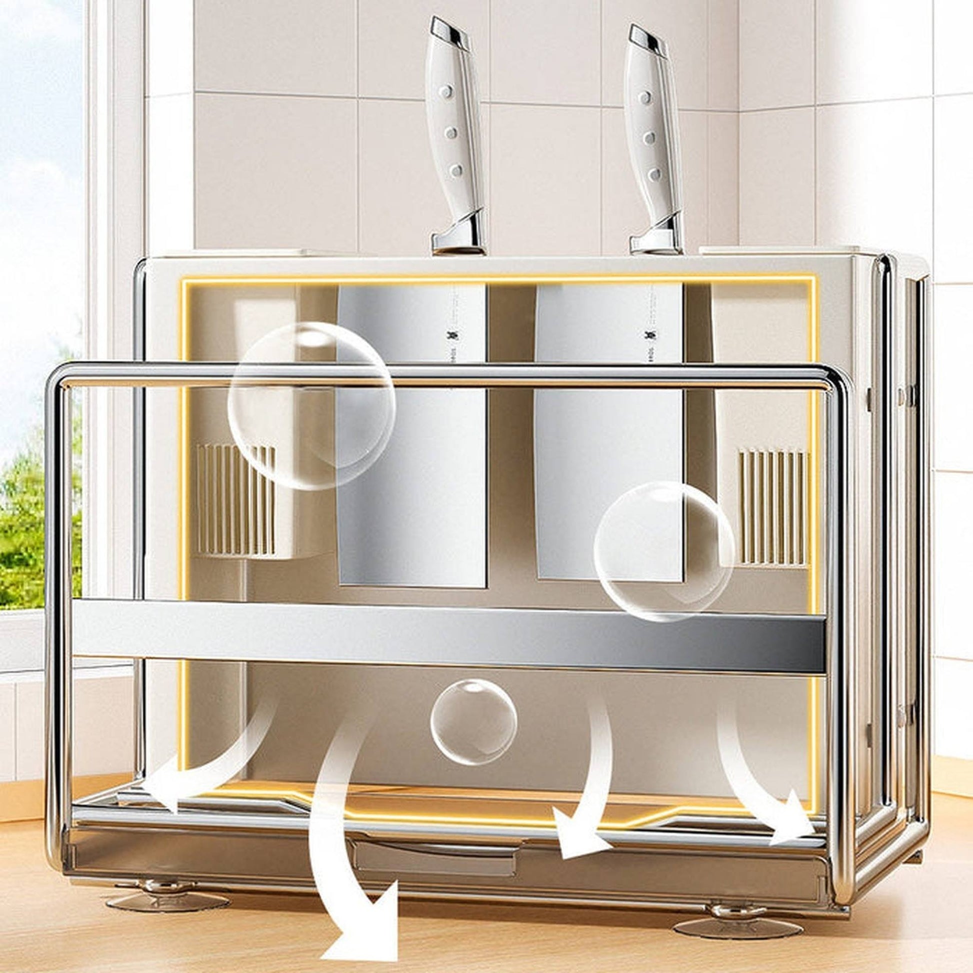 Joybos - Soporte Para Utensilios De Cocina Y Tabla De Corte_4