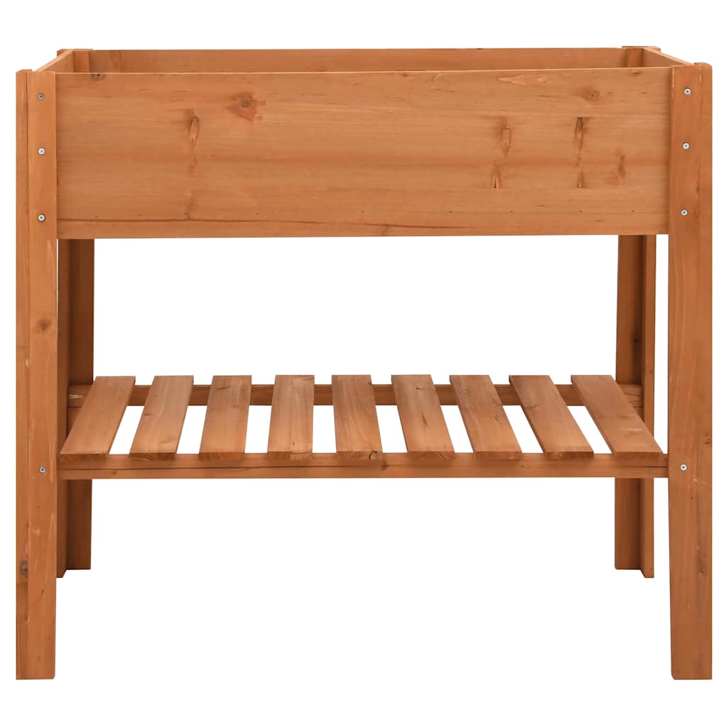 Jardinera De Madera De Abeto 88x43x80 Cm_0
