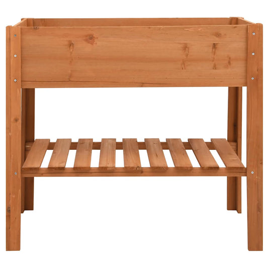 Jardinera De Madera De Abeto 88x43x80 Cm_0