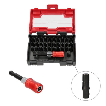 Juego De Puntas Destornillador Acero Cromo Vanadio Con Adaptador Rapido 32 Piezas_1