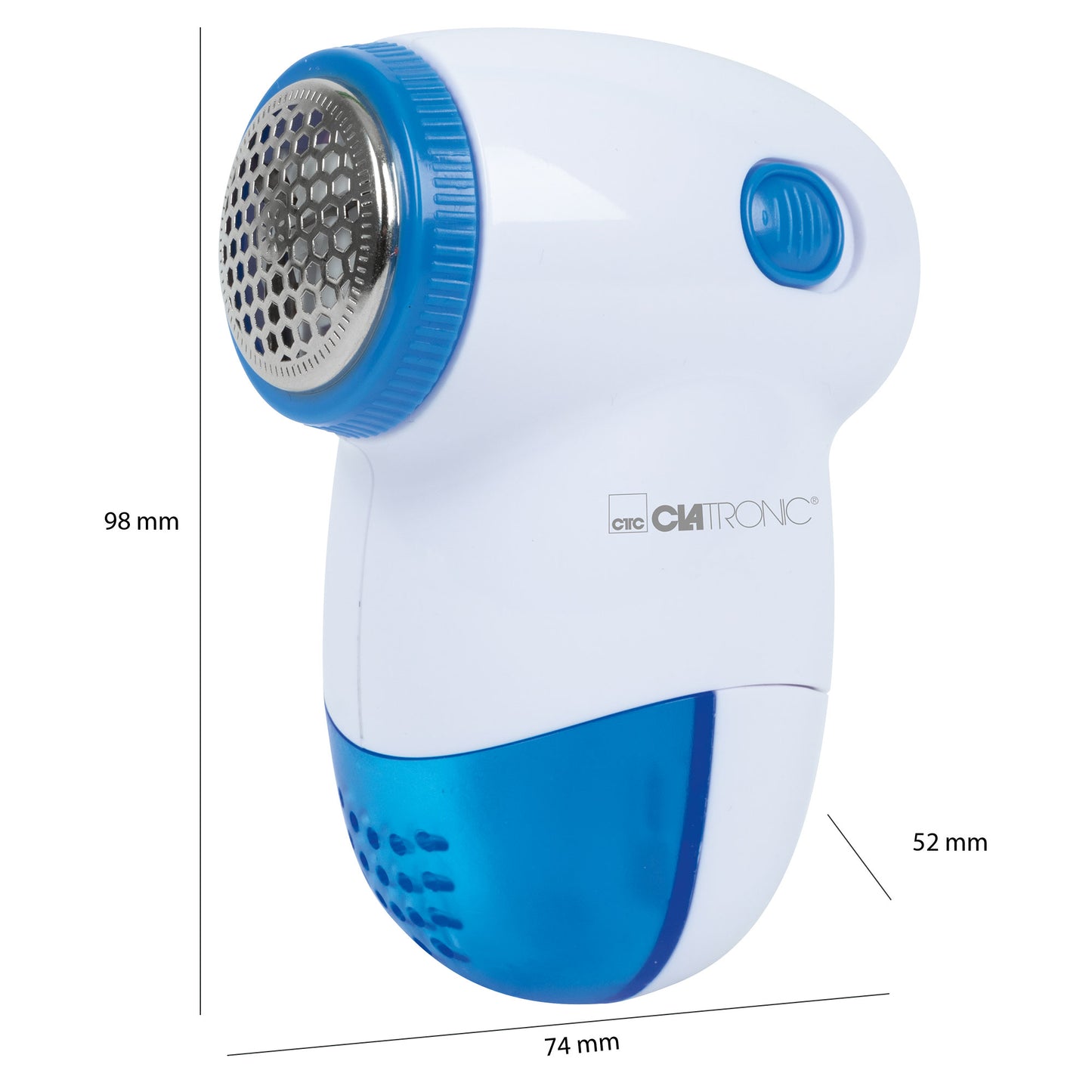 Quitapelusas Eléctrico, Elimina Pelotillas Ropa, Cuchillas Acero Inoxidable, Depósito Extraíble Clatronic Cla-tc3758 Blanco/azul_4