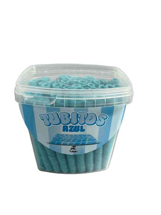Tubos De Barquillo Azul 120g_0