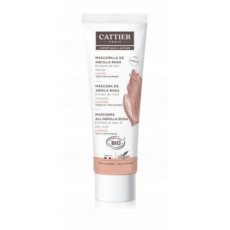 Máscara de argila rosa (pele sensível) Cattier 100ml