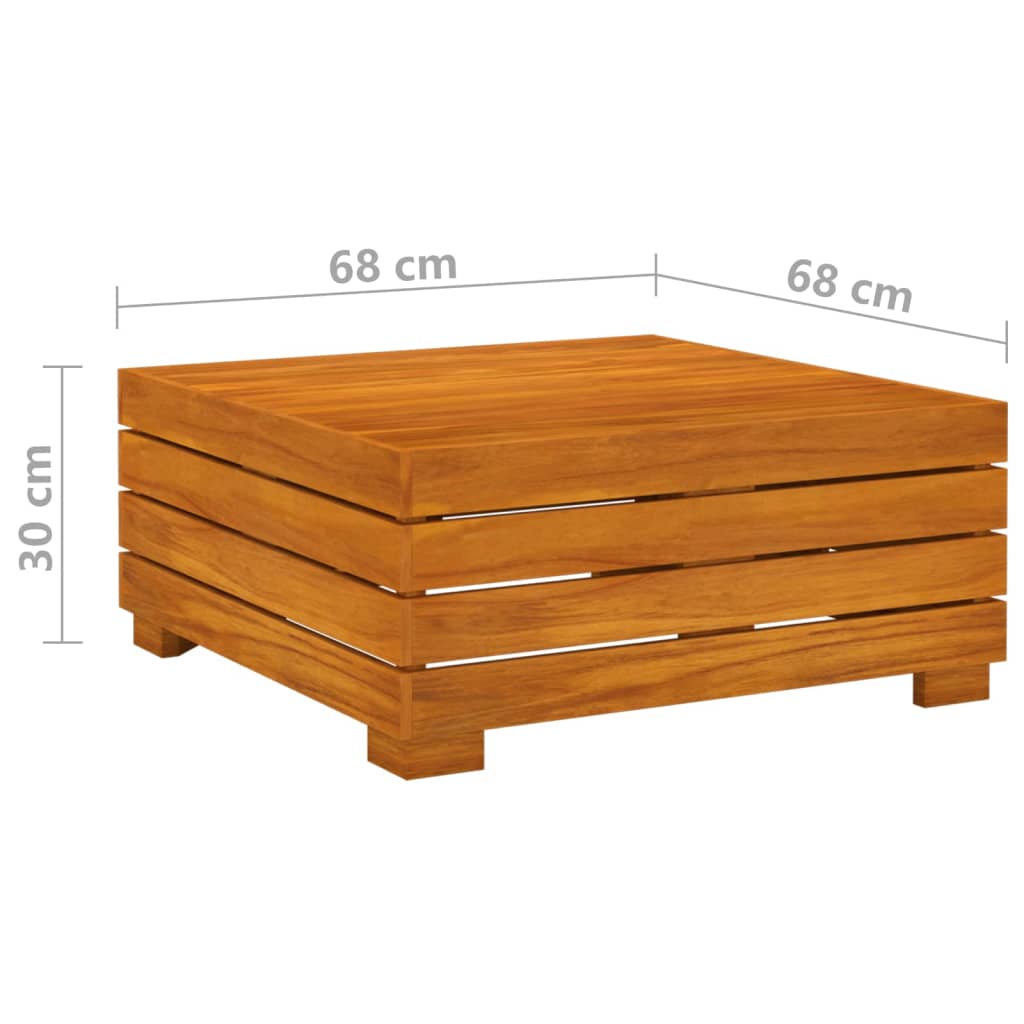Muebles De Jardín 3 Piezas Con Cojines Madera Maciza De Acacia / Vetonek_2